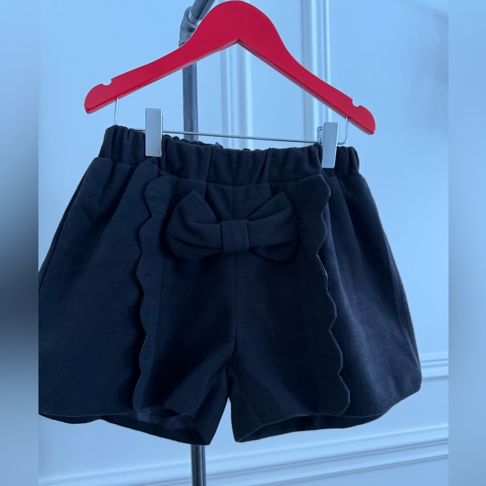 Black Kids Bottoms with Bow Detail